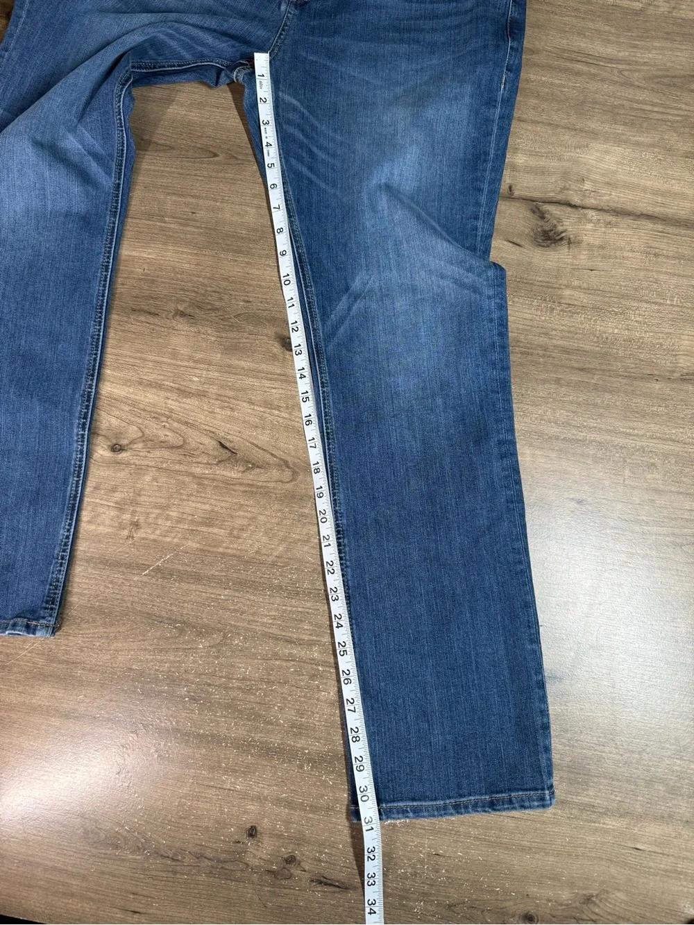 Seven7 Premium Denim Co Men’s Slim Straight Fit Denim Blue Jeans Size 34x32
